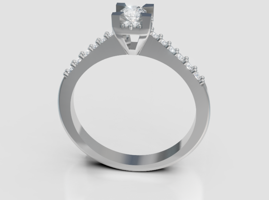 GOLAY - ANELLO DIAMANTI TRA LE GRIFFE GAMBO CEN.0,28ct - ASLC001DI015