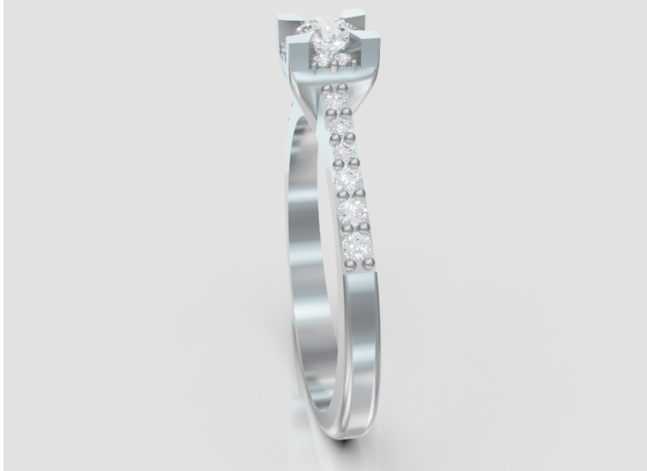 GOLAY - ANELLO DIAMANTI TRA LE GRIFFE GAMBO CEN.0,28ct - ASLC001DI015