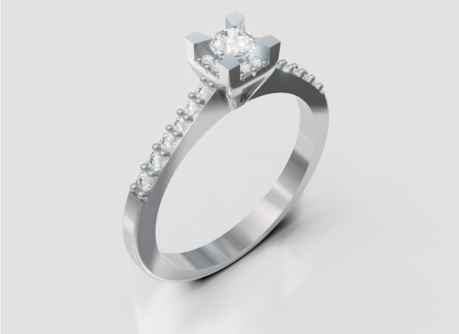 GOLAY - ANELLO DIAMANTI TRA LE GRIFFE GAMBO CEN.0,28ct - ASLC001DI015