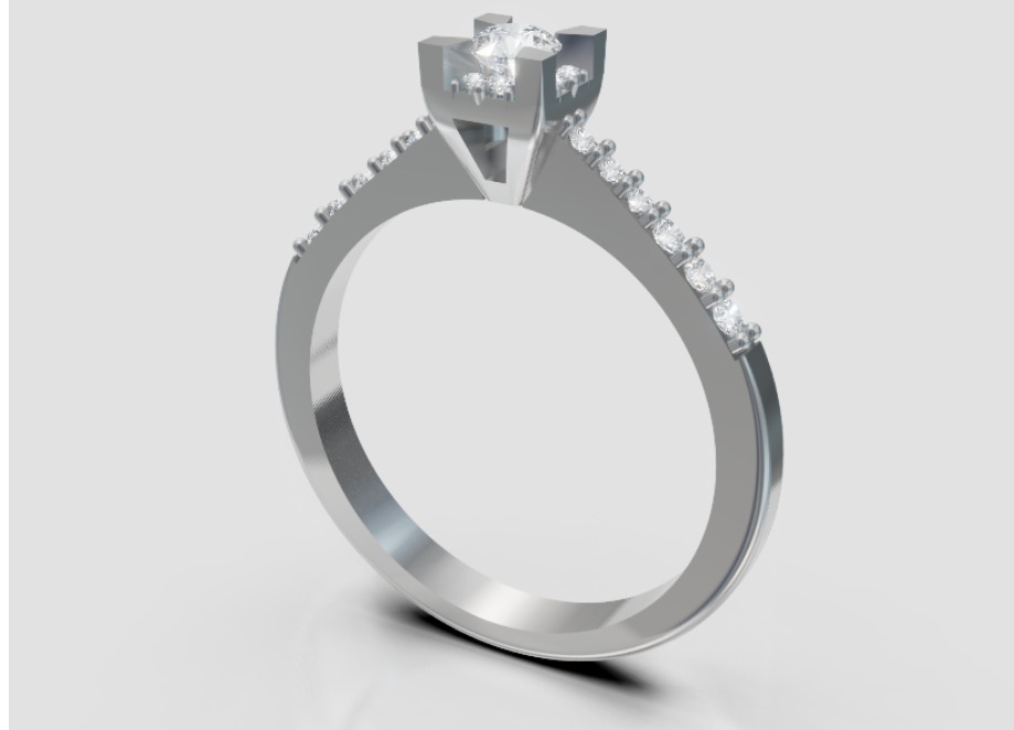 GOLAY - ANELLO DIAMANTI TRA LE GRIFFE GAMBO CEN.0,28ct - ASLC001DI015