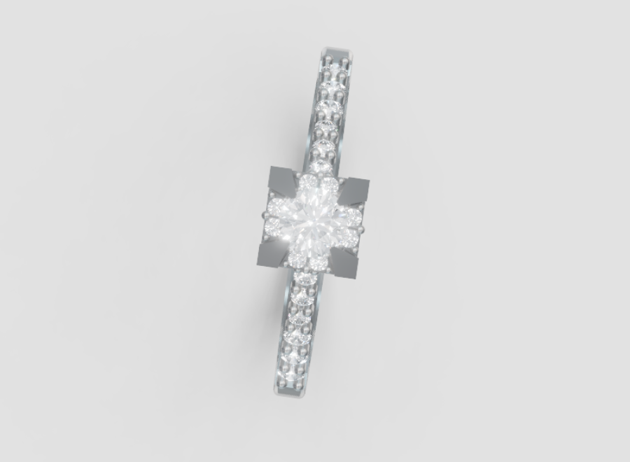 GOLAY - ANELLO DIAMANTI TRA LE GRIFFE GAMBO CEN.0,28ct - ASLC001DI015