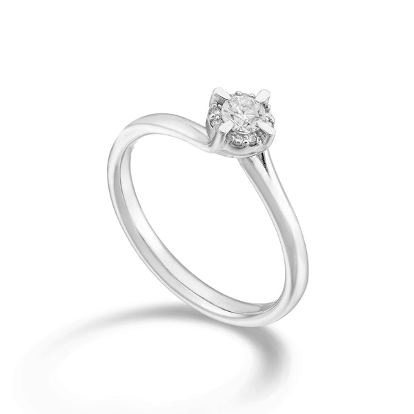 GOLAY - ANELLO SOLITARIO DIAMANTI TRA LE GRIFFE, 0.25CT - ASLC422DI23