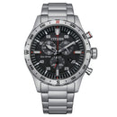 Orolgio Citizen Outdoor Crono, cronografo Eco-Drive quadrante nero, 43mm - AT2520-89E