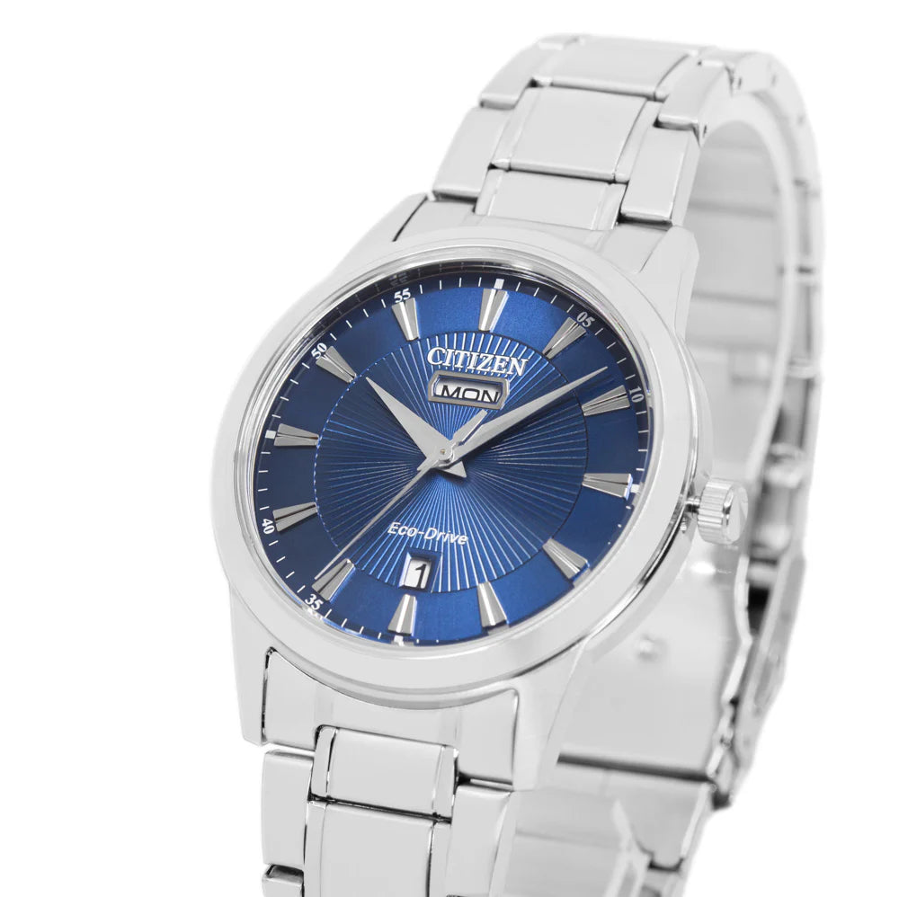 Orologio Citizen Classic, Collezione Ore Felici, quadrante blu, eco-drive, 40mm - AW0100-86L