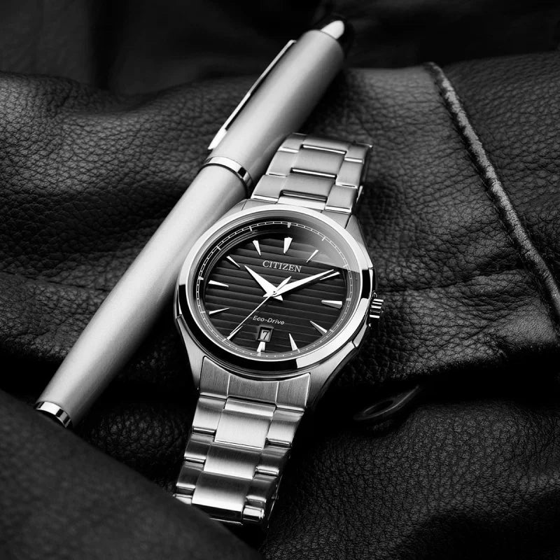 Orologio Citizen Elegant, quadrante nero, eco-drive, 41mm - AW1750-85E