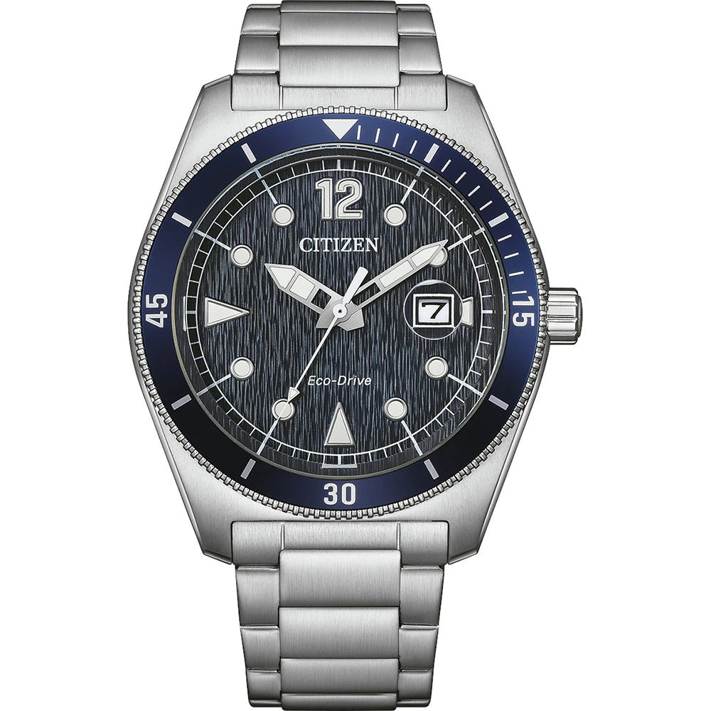 Orologio Citizen Marine 188, Eco-Drive, quadrante blu sfumato, 43mm - AW1881-52L
