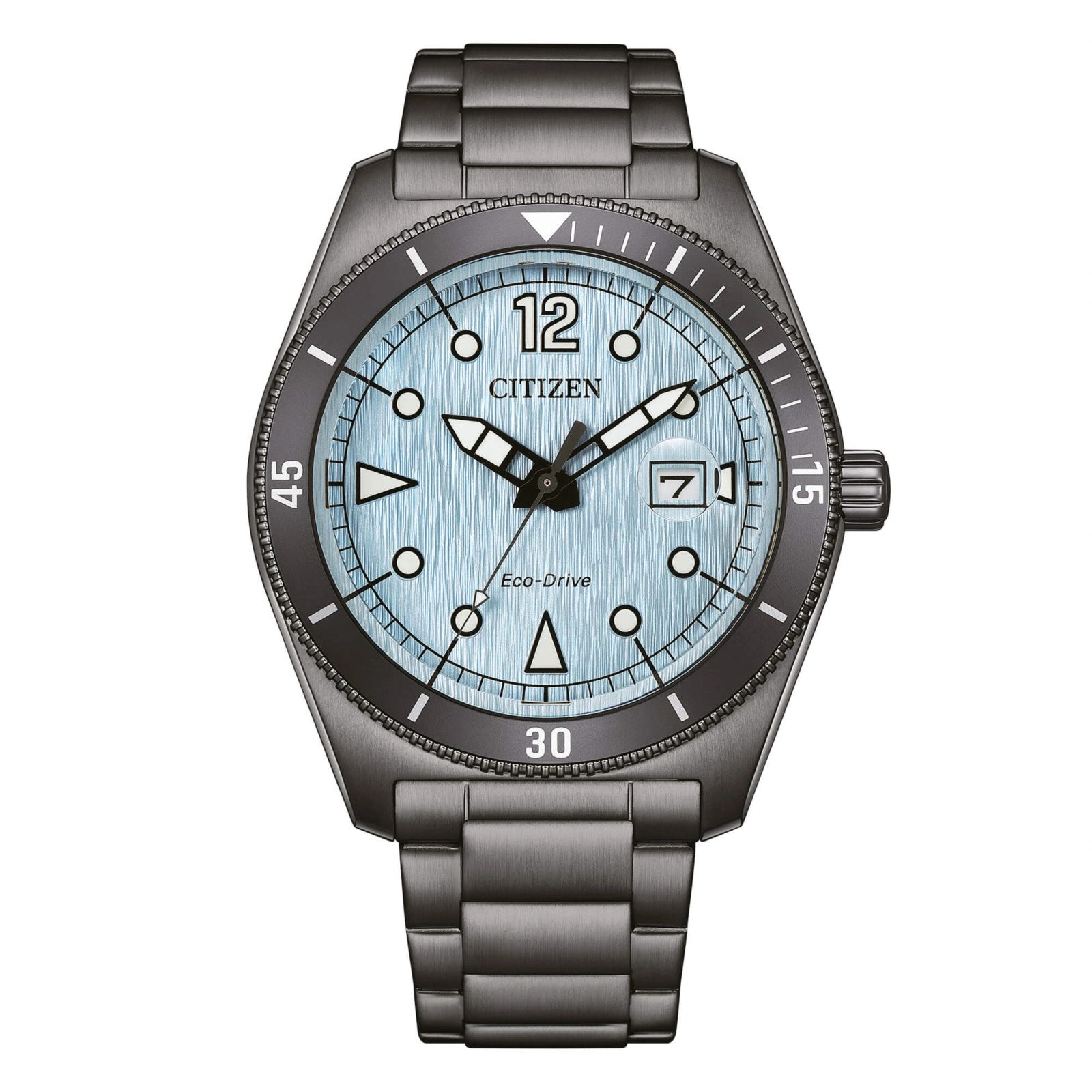 Orologio Citizen Marine, Eco-Drive, quadrante azzurro, 43mm - AW1887-56L