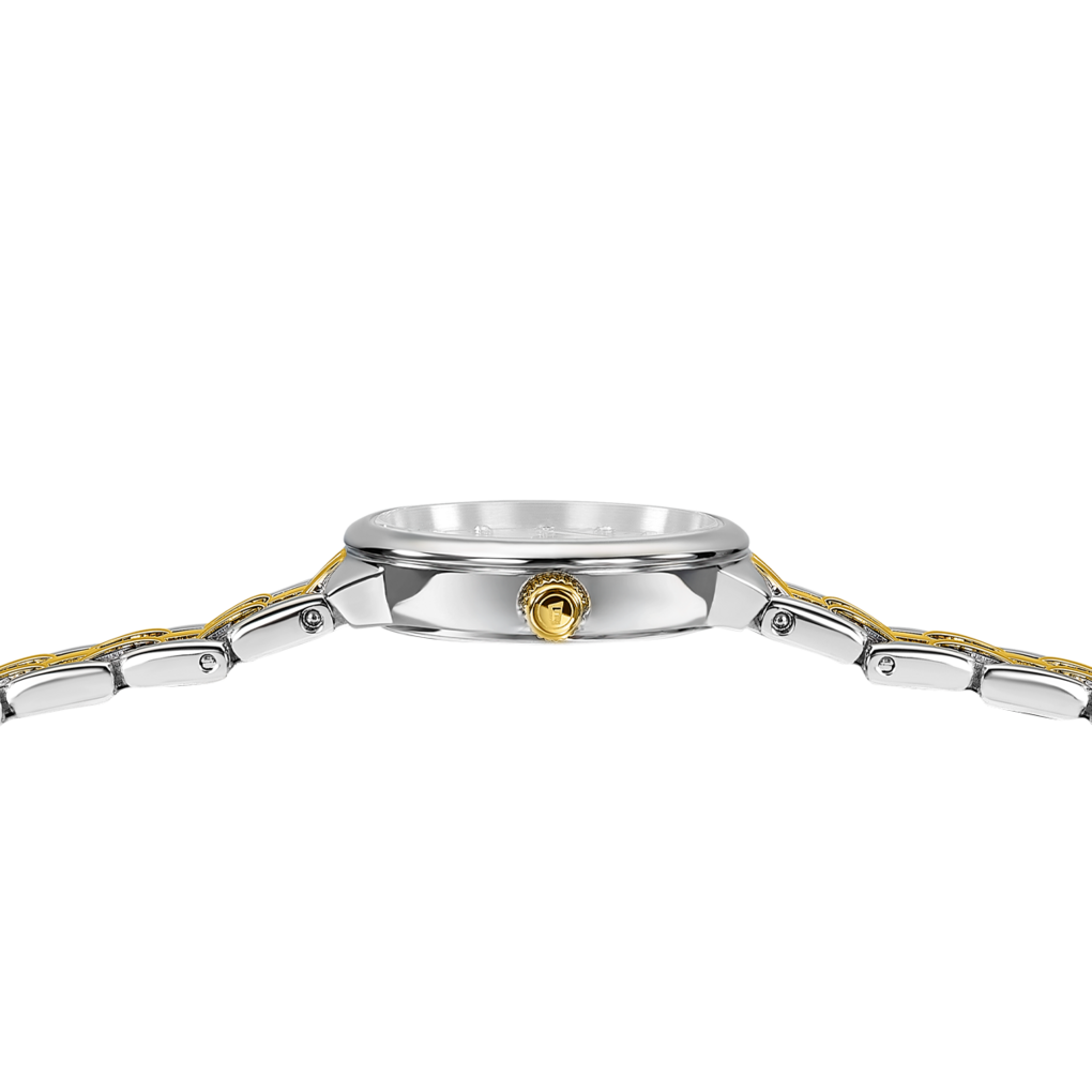 Orologio da donna Festina Mademoiselle, beige cinghia acciaio inossidabile, bracciale bicolor, quarzo quadrante madreperla, 28.5mm - F20792/1