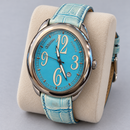 Orologio ovale Altanus Flores da donna — Oversize 38 mm — Quarzo svizzero con datario — NOS - 7826