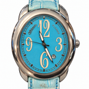 Orologio ovale Altanus Flores da donna — Oversize 38 mm — Quarzo svizzero con datario — NOS - 7826