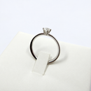 Giorgio Visconti Anello solitario in oro bianco 18 kt con diamante centrale ct 0,40 e diamanti laterali ct 0,05 - AB16612F