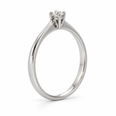 Giorgio Visconti Anello Solitario in oro bianco 18 kt con diamante naturale taglio brillante ct 0,30 - AB15559F