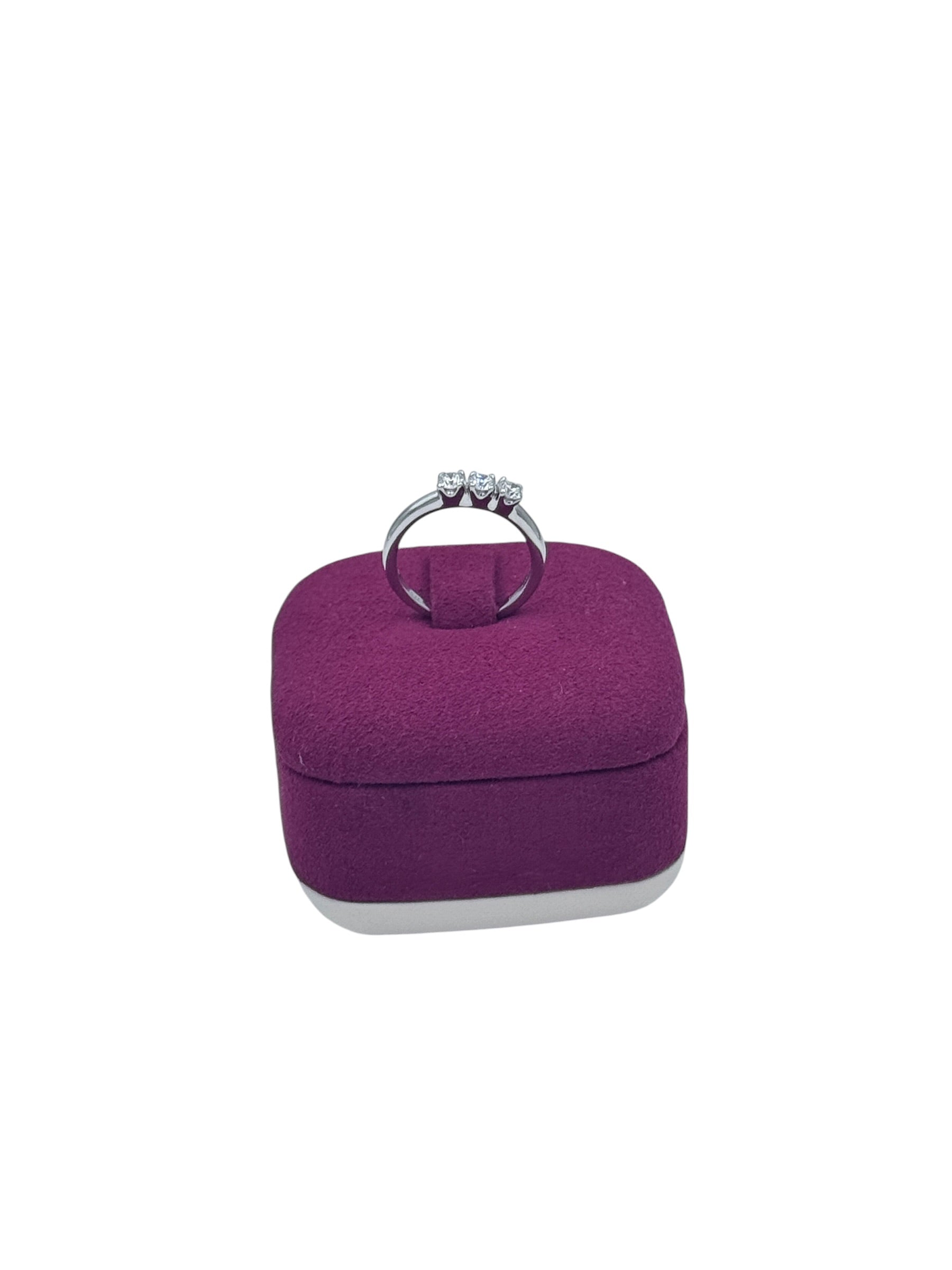 ANELLO TRILOGY GIORGIO VISCONTI IN ORO BIANCO 18kt E DIAMANTI, 044ct - AB15984B