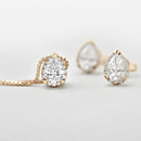 Orecchini oro rosa 18 kt diamanti a goccia collezione Io Luce, 0.46ct - B39450D