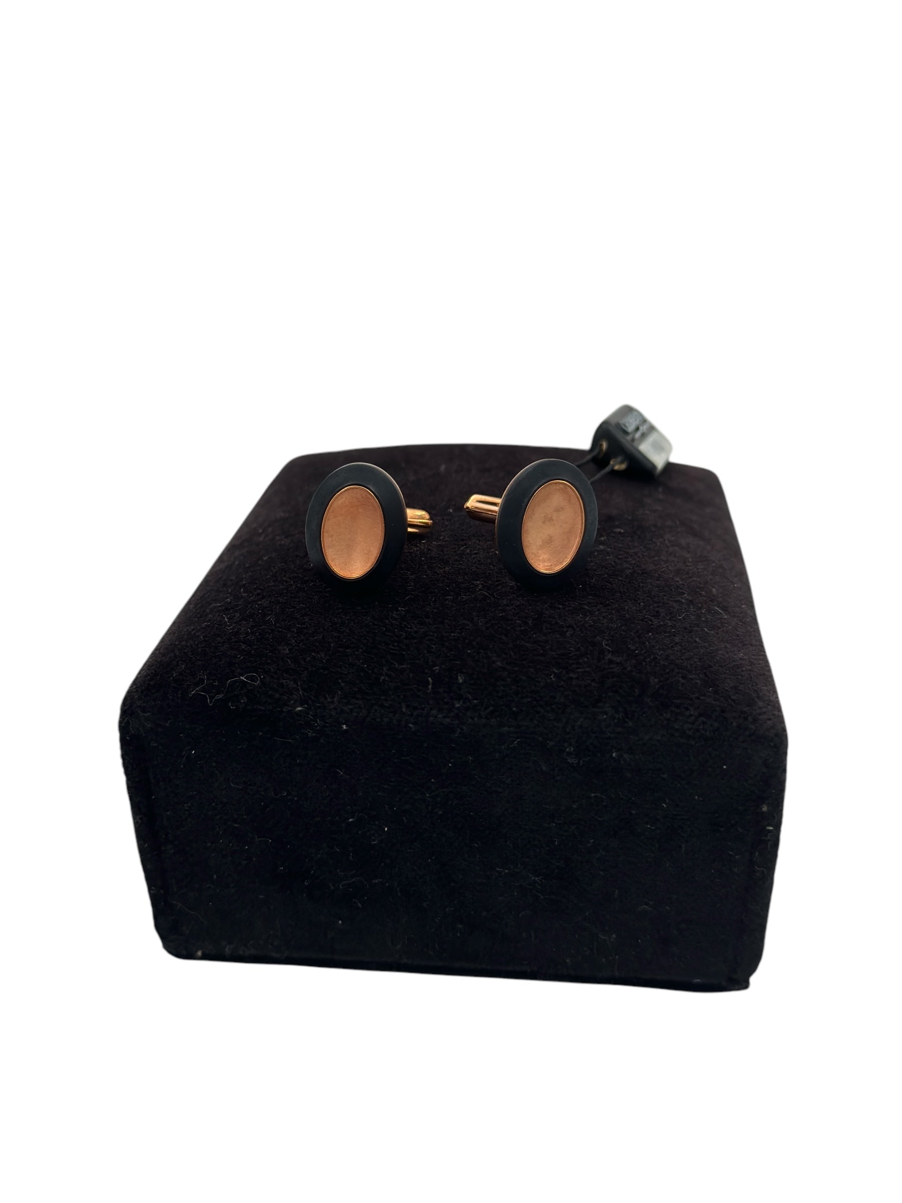 Gemelli Chimento in acciaio dorato ed pvd nero - 81731629