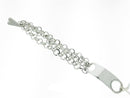 Bracciale Pianegonda in argento, in argento con maglia a catena e cuore con diamanti, 0.23ct - BA010667