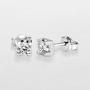 Orecchini punto luce Giorgio Visconti oro bianco 18 kt e diamanti, 0.07ct - BB37510C
