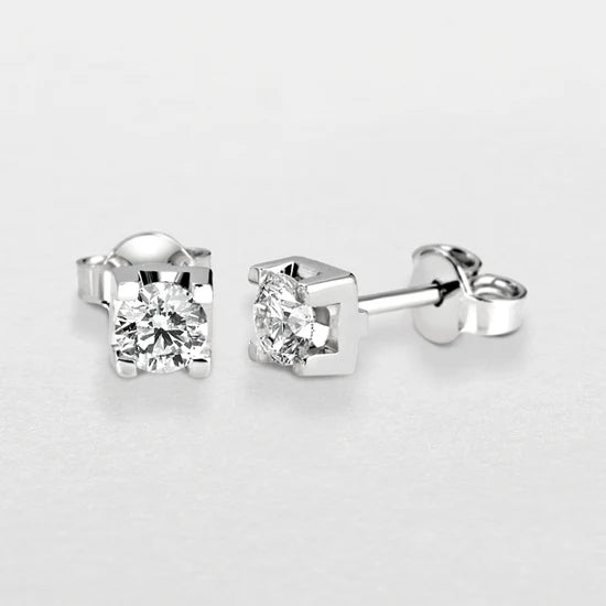 ORECCHINI PUNTO LUCE GIORGIO VISCONTI IN ORO 18KT BIANCO E DIAMANTI , 0.97ct - BB39400F