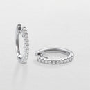 Orecchini Giorgio Visconti a cerchio in oro bianco 18KT e diamanti, 0.18ct - BBX37981