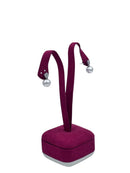 Diana - Orecchini in oro bianco 18kt, con mosaico di diamanti e perle giapponesi - ORPBR086