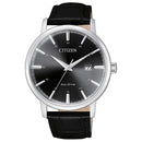 Citizen Classic, Happy Hours Collection, Lederarmband und schwarzes Zifferblatt, 40 mm – BM7460-11E