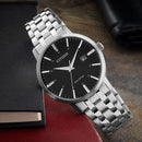 Citizen Classic, Happy Hours-Kollektion, schwarzes Zifferblatt, 40 mm – BM7460-88E