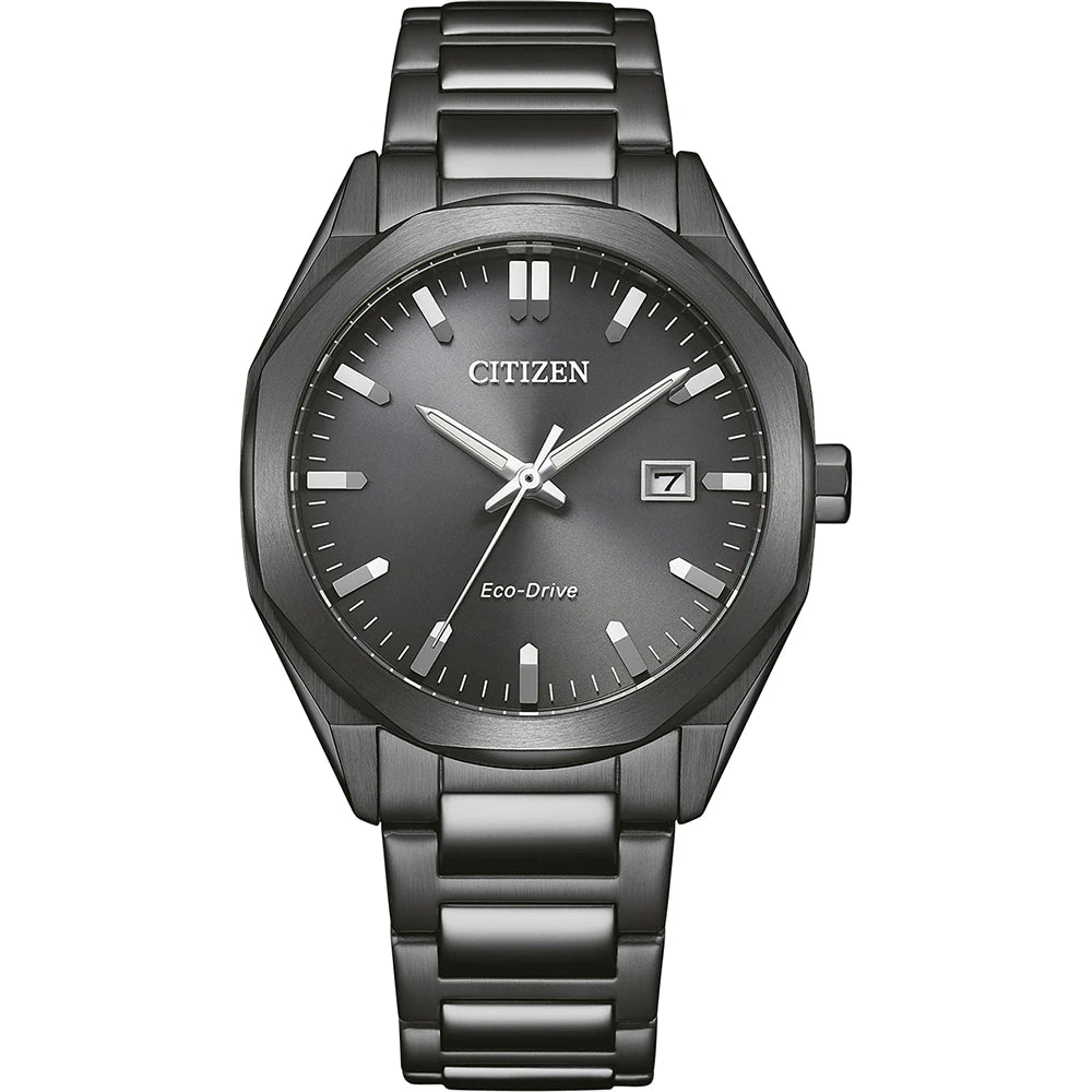 Orologio Citizen Metropolitan Total Grey, quadrante antracite, Eco-Drive, 38mm - BM7625-80H