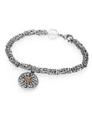 Bracciale De Nobili sole e luna, in argento e oro rosa 9kt - BR126