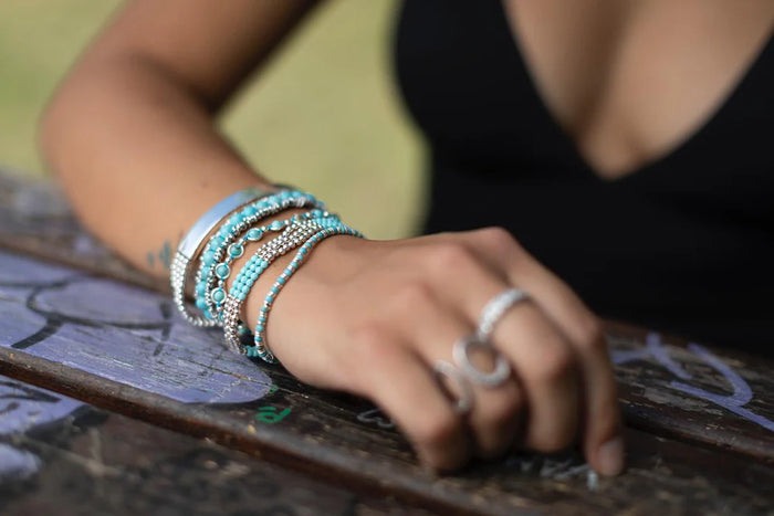 Bracciale Spadarella in argento, unisex, Ancora di salvezza, color blu fluo - SPBR224-blu fluo