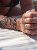 Bracciale Spadarella corda in argento e nylon, unisex, color verde gucci - SPBR636-verde gucci