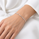 Miluna Bracciale modulare in oro bianco 18 kt con trenta diamanti naturali ct 0,099 - BRD1077