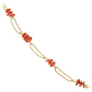 Koliè 925 - Bracciale in argento dorato e corallo naturale - BR NERES 02