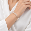 Nimei Bracciale di perle Akoya Pura Special Selection 7-7,5 mm con chiusura in oro bianco 18 kt - 1NPS775_18NL573