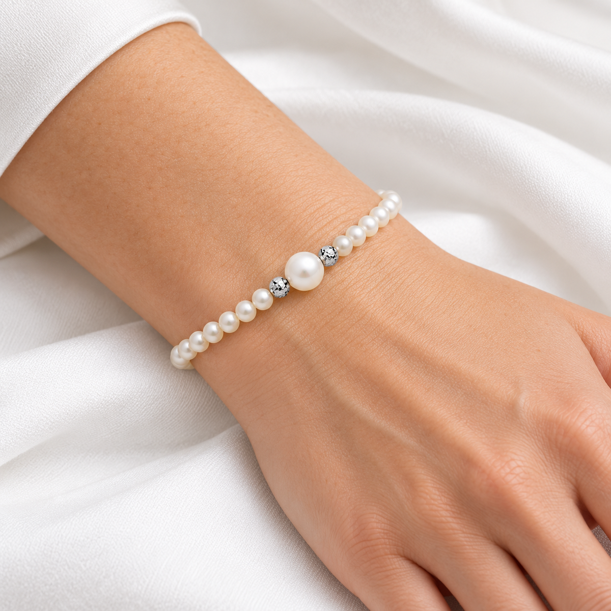 BRACELET Miluna en PERLES BOULE ET FANTAISIE - PBR3714