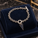 Bracciale Pianegonda in argento e zaffiri blu, collezione Glittering Love - BA010832