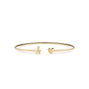 LES PETITS - BRACELET ENFANT ET COEUR EN OR JAUNE ET DIAMANT - LBB720/M