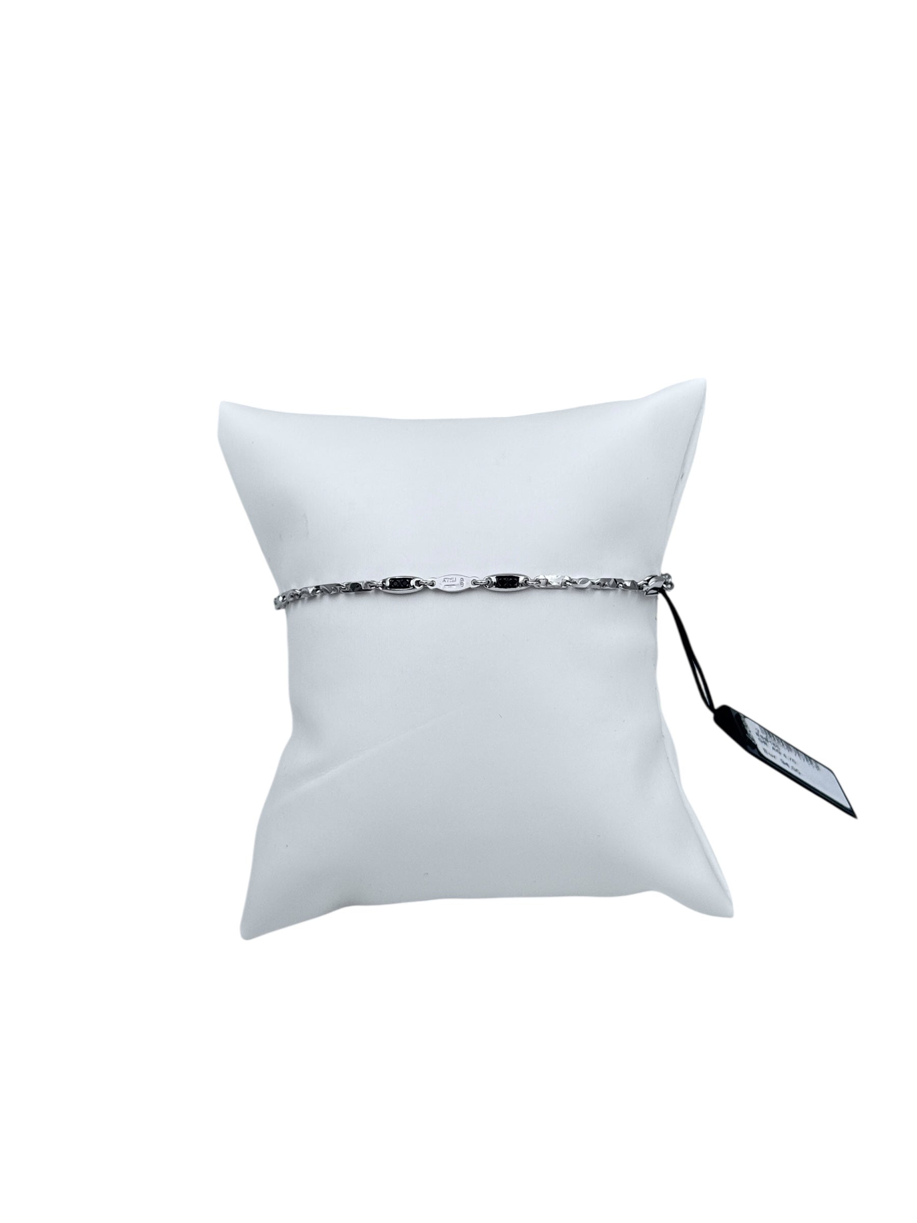 Bracciale Zancan in Argento con spinelli neri – ESB165