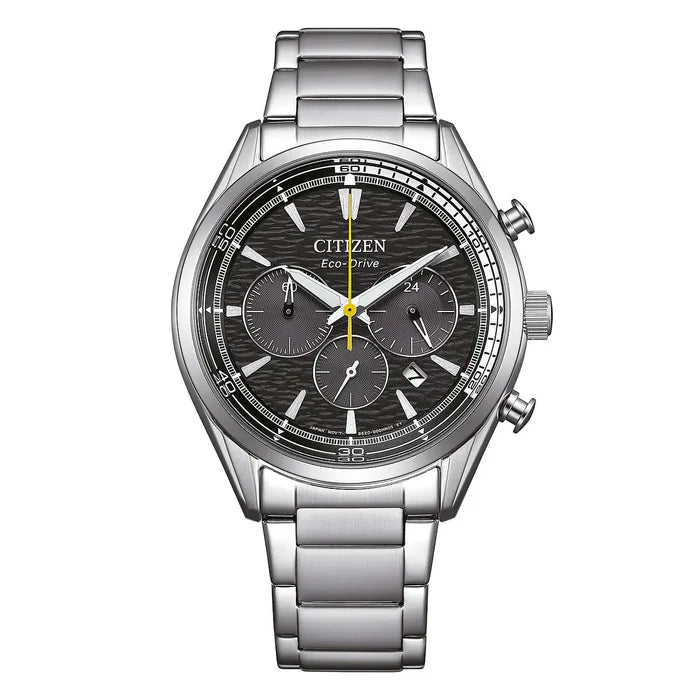 Orologio Citizen Crono Sport, Eco-Drive, quadrante nero, 39mm - CA4700-50E