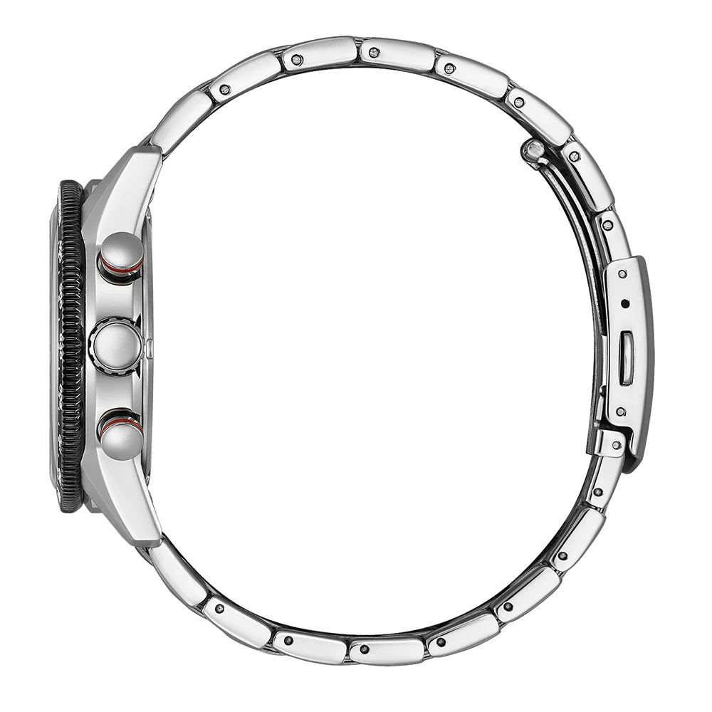 Orologio Citizen Racing Crono, Eco-Drive e tachimetro, quadrante nero, 39mm - CA4714-55E