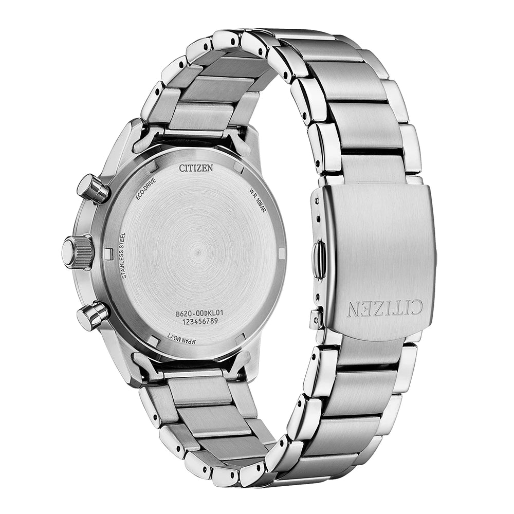 Orologio Citizen Crono Pilot, Eco-Drive, quadrante verde, 42mm - CA4720-52X