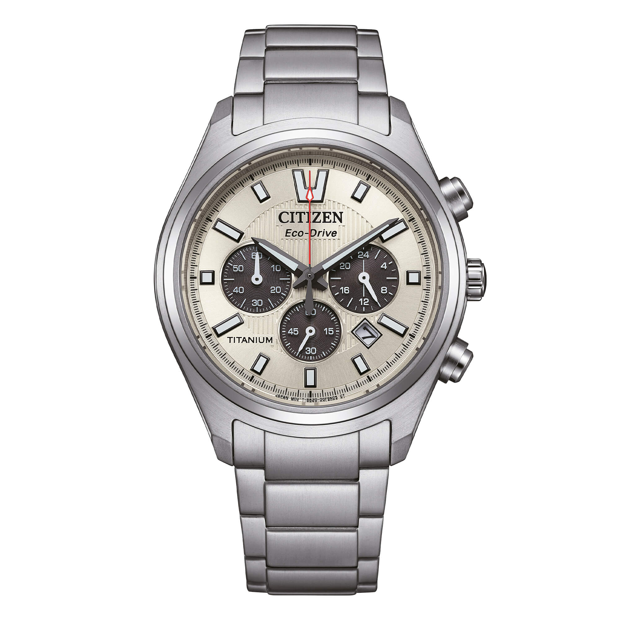 OROLOGIO CITIZEN Crono Super Titanio 4750, Eco Drive quadrante silver, 40MM - CA4750-51A