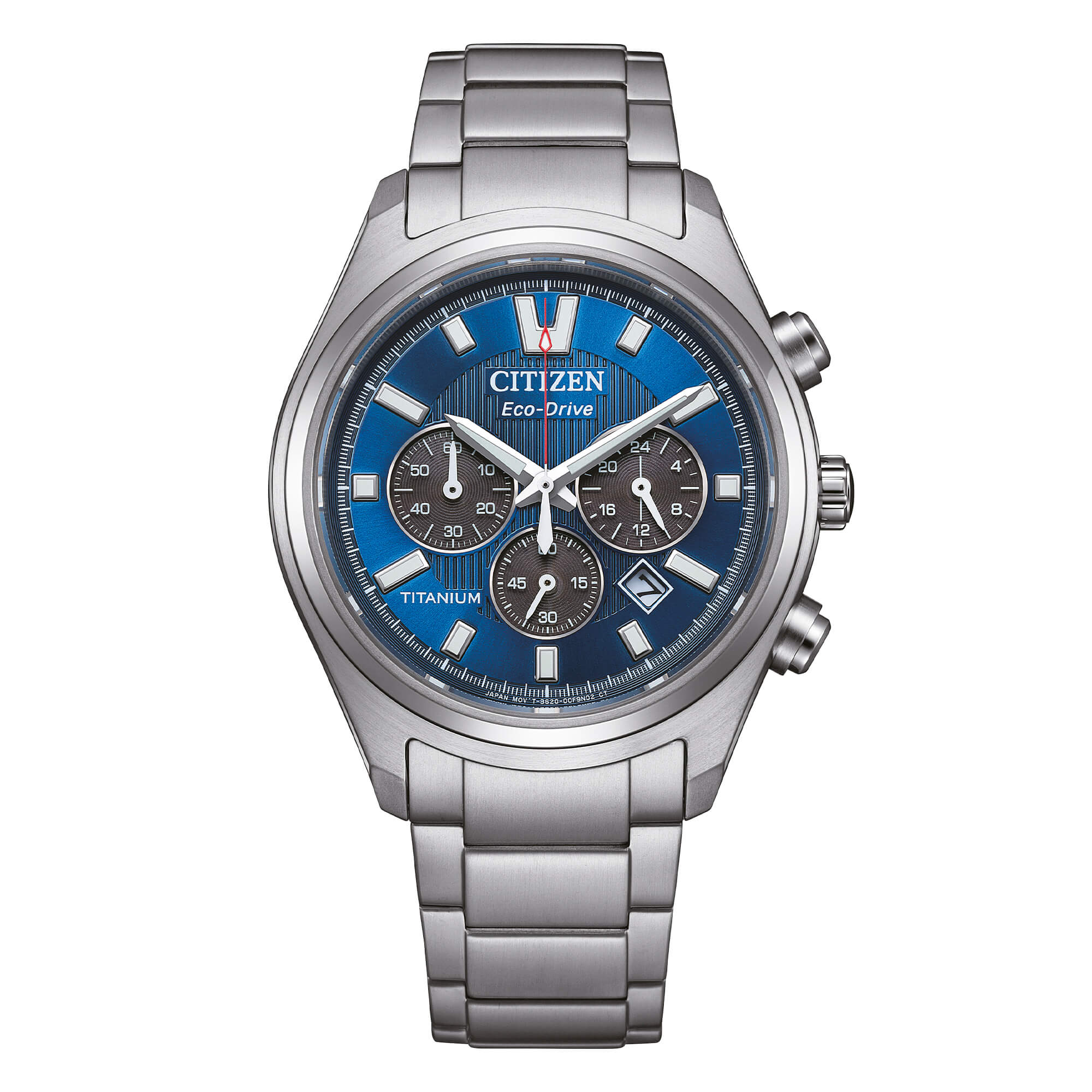 OROLOGIO CITIZEN Crono Super Titanio 4750, Eco Drive quadrante Blue, 40mm - CA4750-51L