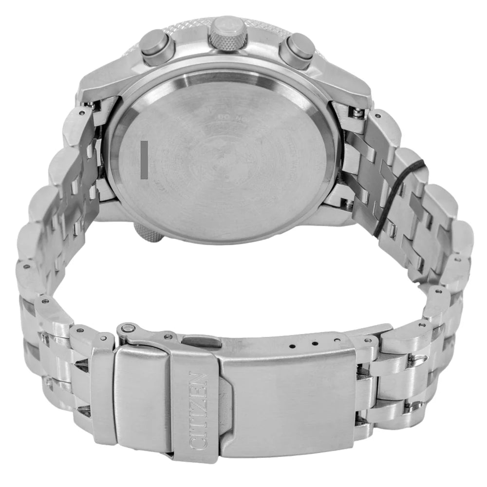 Orologio Citizen Crono Pilot Acciaio, radiocontrollato, 45mm - CB5860-86E