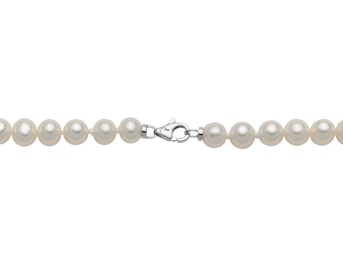 Pulsera Miluna de perlas Oriente con cierre en oro blanco de 18kt, 4-4.5mm - PBR3731