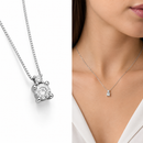 COLLIER MILUNA PUNTO LUCE in ORO BIANCO E DIAMANTI - CLD4240-020G7
