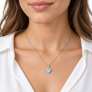 Miluna Collana con pendente Gemma del Cielo a cuore 8x8 mm e diamanti naturali in oro bianco 9 kt - CLD4694X