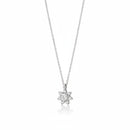 COLLANA MILUNA IN ORO BIANCO 18kt con diamanti incastonati in piastrina incanto - CLD4830