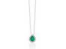 Collana Miluna con smeraldo a goccia - CLD4905