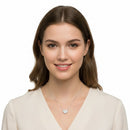 Collana Miluna in oro bianco 18kt con cuore medio di diamanti - CLD4919