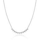 Collana Miluna, collezione Unica Neve Limited Edition,  con topazi bianchi e argento - CLD4921